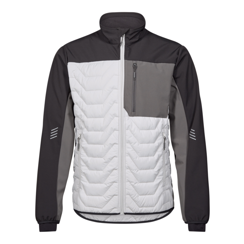 Jakke Quiltet 1328 Hvid/antrazitgrå, str. XL