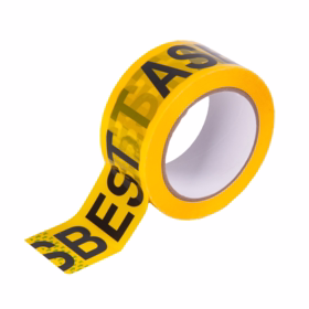 STROXX - Advarselstape ASBEST gul/sort, 50mmx66m