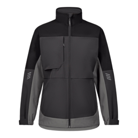 F. Engel - Softshelljakke Dame 1335 Antrazitgrå/sort