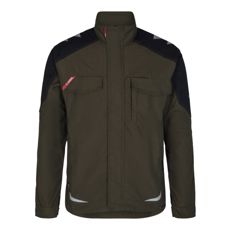 Arbejdsjakke 1810 Forest green/sort, str. L