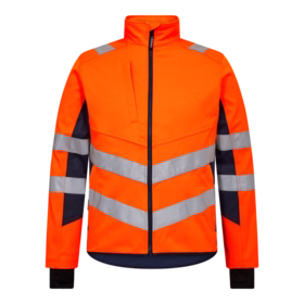 F. Engel - Arbejdsjakke 1544 Hi-vis Orange/blue ink