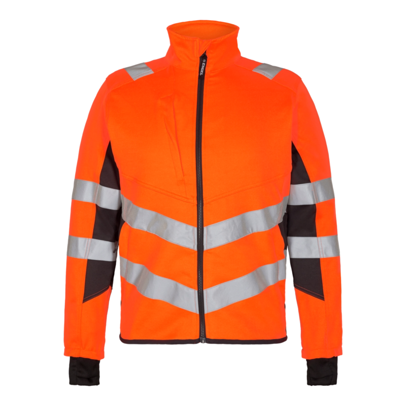 Arbejdsjakke 1544 Hi-vis Orange/antrazitgrå, str. L