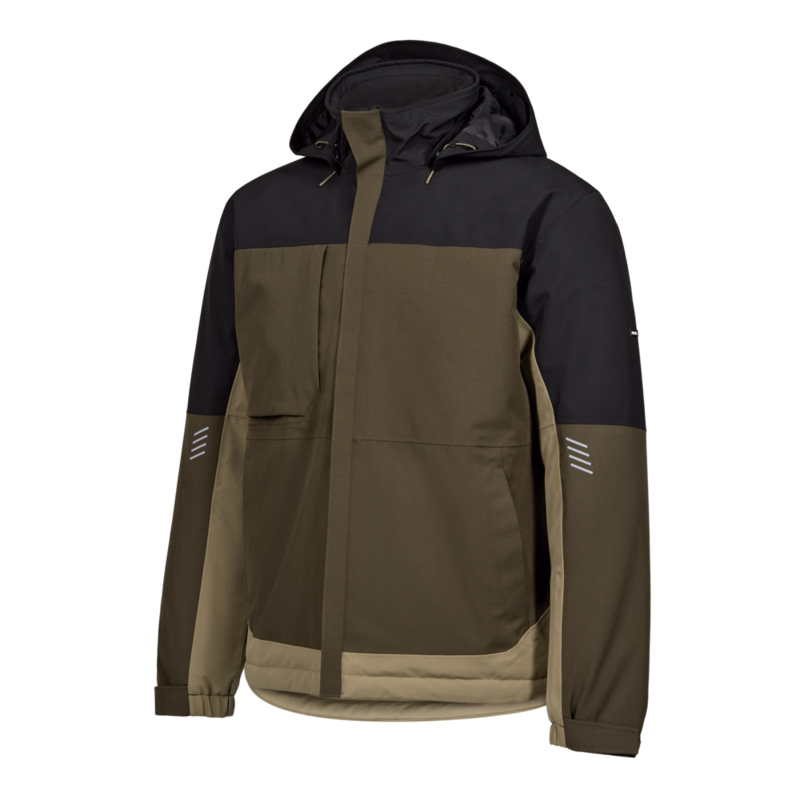 Vinterjakke 1429 Forest green/sort, str. S