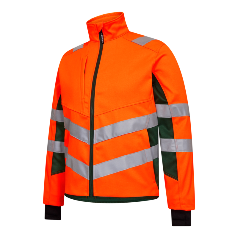 Arbejdsjakke 1544 Hi-vis Orange/grøn, str. 4XL