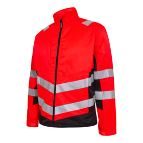 F. Engel - Arbejdsjakke 1545 Hi-vis Rød/sort