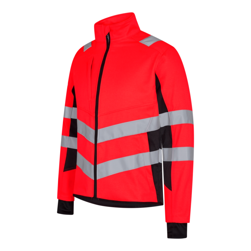 Arbejdsjakke 1544 Hi-vis Rød/sort, str. M