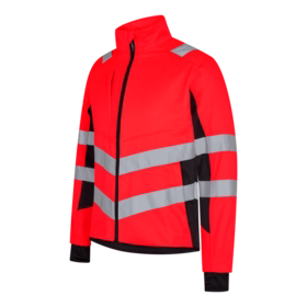 F. Engel - Arbejdsjakke 1544 Hi-vis Rød/sort