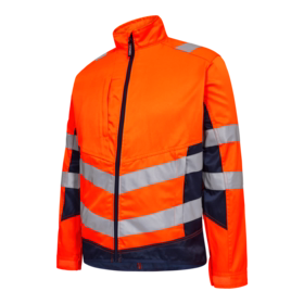 F. Engel - Arbejdsjakke 1545 Hi-vis Orange/blue ink