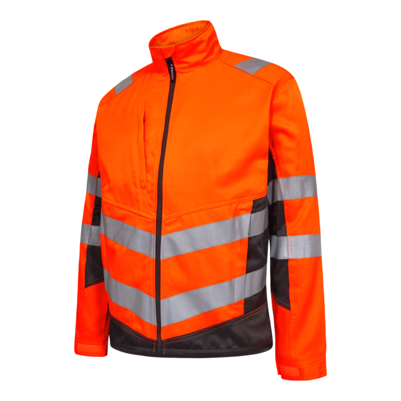 Arbejdsjakke 1545 Hi-vis Orange/antrazitgrå, str. 3XL