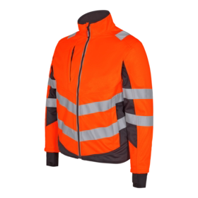 F. Engel - Softshelljakke 1158 Hi-vis Orange/antrazitgrå