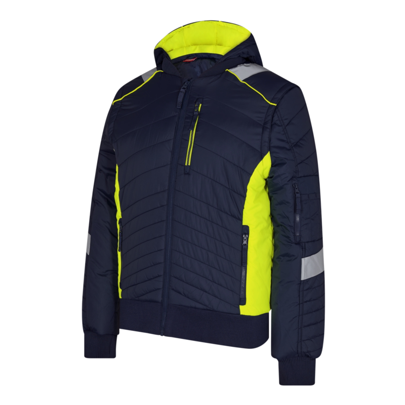 Jakke 1870 Blue ink/gul, str. XL