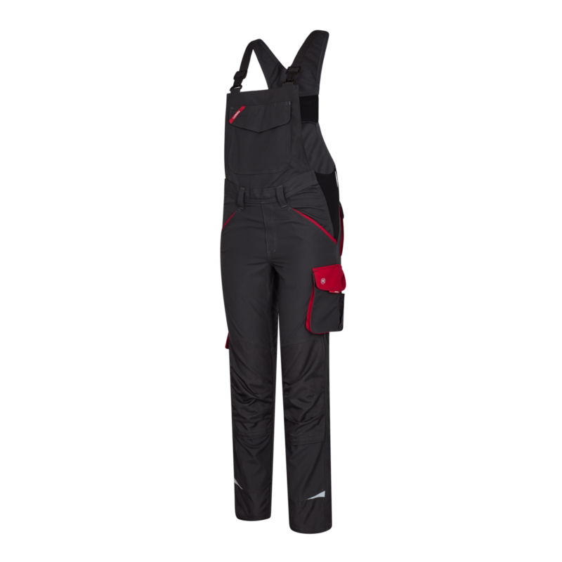 Overalls Dame 3815 Antrazitgrå/rød, str. 42