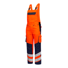 F. Engel - Overalls 3545 Hi-vis Orange/blue ink