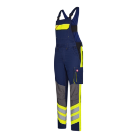 F. Engel - Cargo overalls 3870 Blue ink/Hi-vis gul