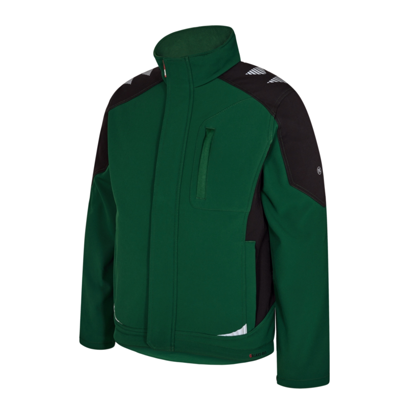 Softshelljakke 8810 Grøn/sort, str. 4XL