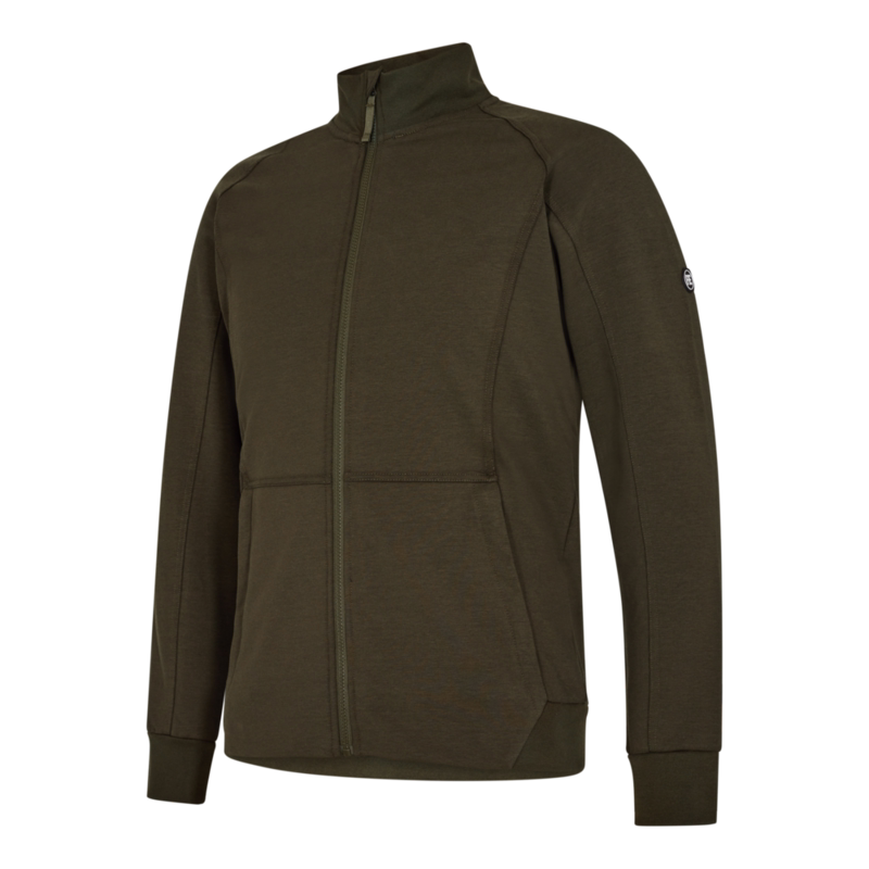 Sweatcardigan 8362 Forest green, str. 4XL