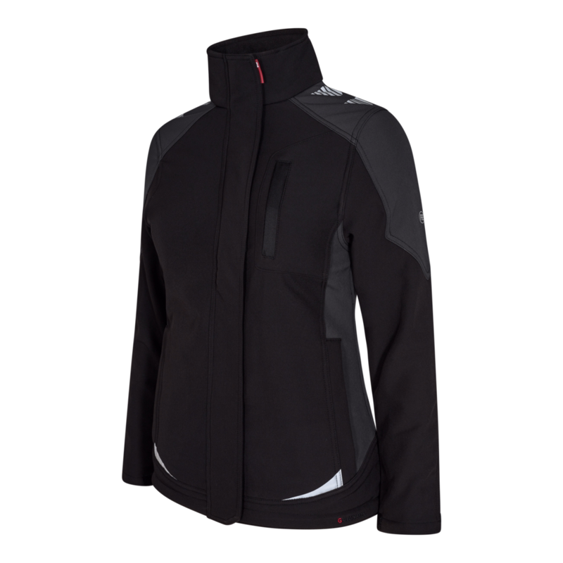 Softshelljakke Dame 8815 Sort/antrazitgrå, str. L