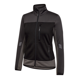 F. Engel - Trøje Midlayer m/lyn Dame 8336 Sort/antrazitgrå