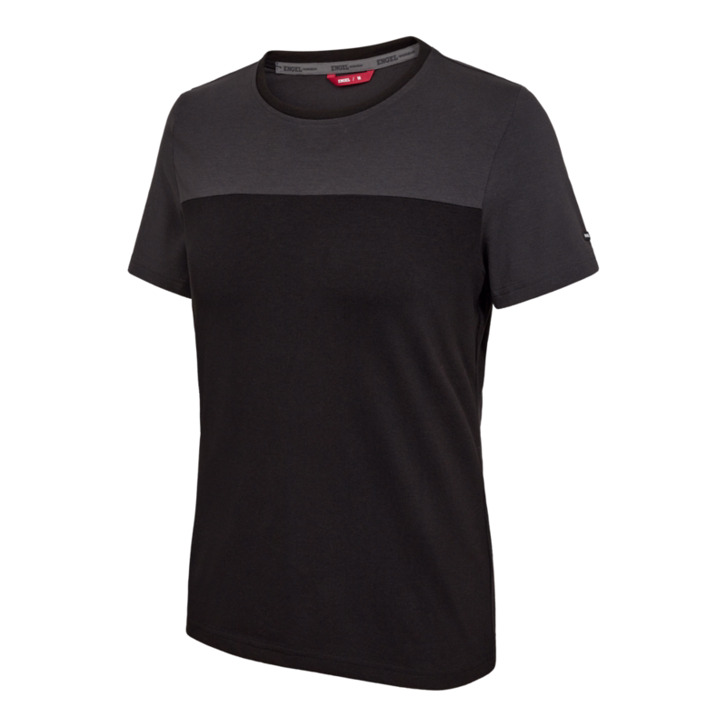 T-shirt Dame 9334 Sort/antrazitgrå, str. L