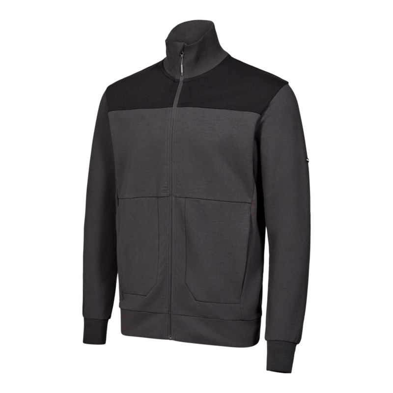 Sweat Cardigan 8328 Antrazitgrå/sort, str. M