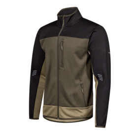 F. Engel - Trøje midlayer m/lyn 8327 Forest green/sort