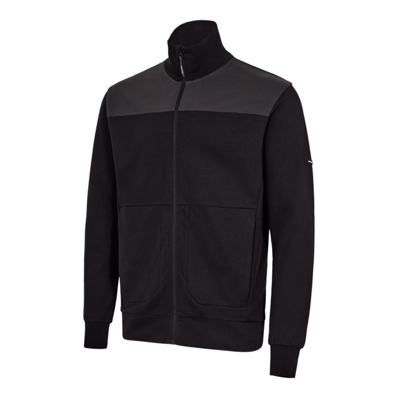 Sweat Cardigan 8328 Sort/antrazitgrå, str. 6XL