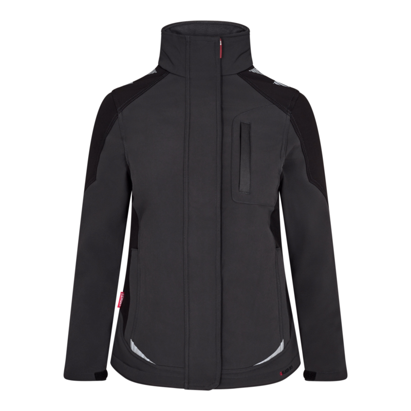 Softshelljakke Dame 8815 Antrazitgrå/sort, str. 3XL