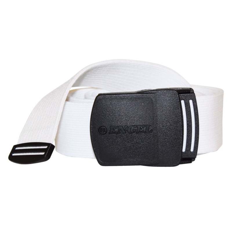 Bælte 9005 Hvid, str. 130 cm