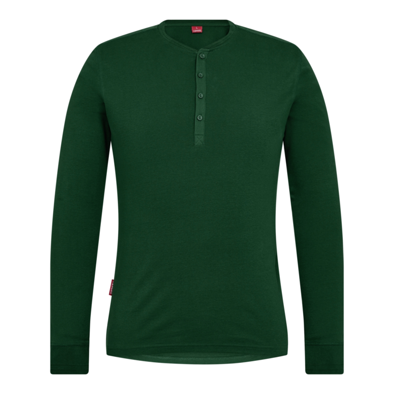 T-shirt Grandad L/Æ 9257 Grøn, str. 5XL