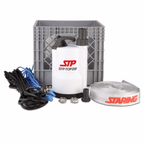 Staring - Dykpumpe fladsug 230V, m/15 m slange