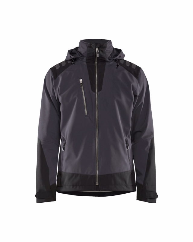 Vinter softhelljakke 4750 Mørk grå/sort, str. M