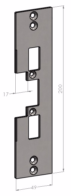 Stolpe t/el-slutblik SA76 t/ES17/19