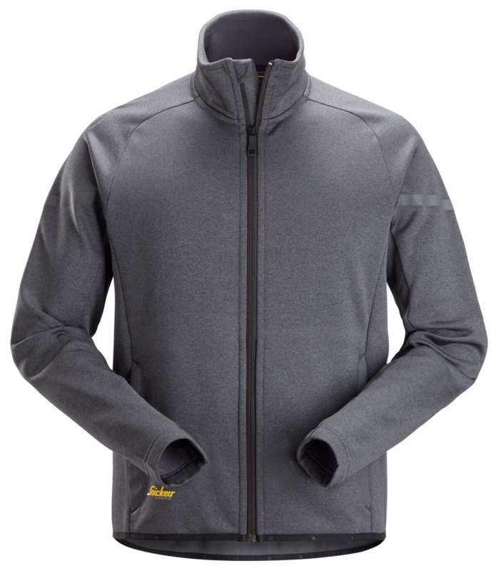 Fleecejakke 8051 Steel Grey/Sort, str. XS