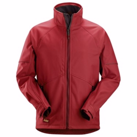 Snickers - Softshell jakke 1258 Chilirød\Sort