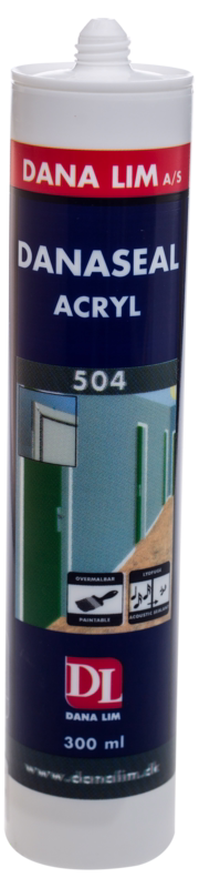 Acrylfugemasse Danaseal 504 hvid, 300 ml