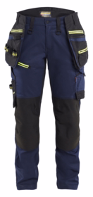 Blåkläder - Arbejdsbuks Dame 7170 Marineblå/Hi-vis gul