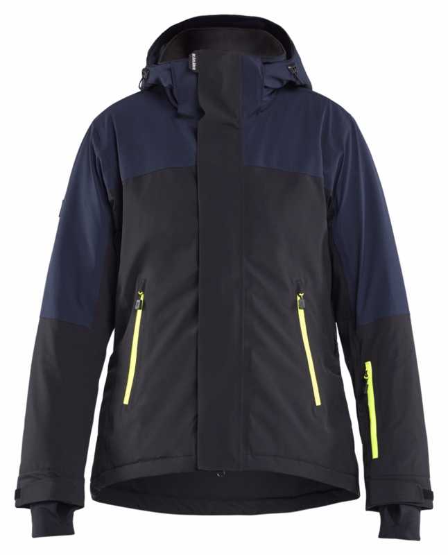 Vinterjakke 4707 Dame Marineblå/Hi-vis Gul, str. S