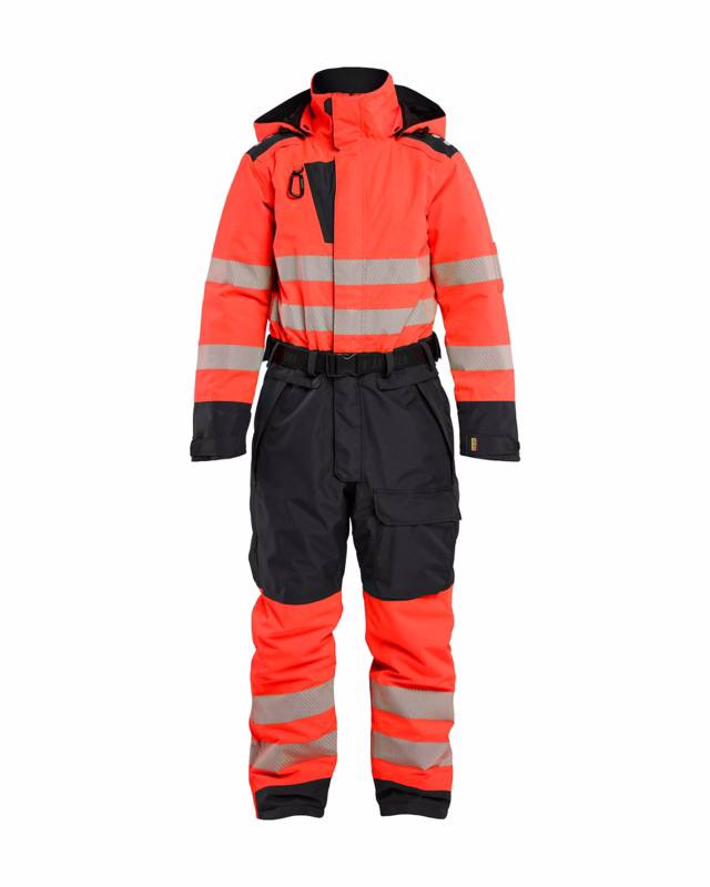 Vinterkedeldragt 6726 Dame Hi-vis rød/sort, str. 2XL