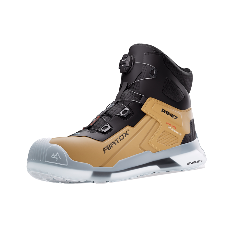 Sikkerhedsstøvlet RS67 Brun/sort, str. 49