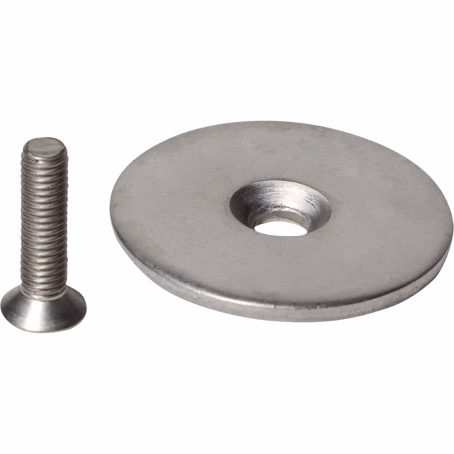 Dækskive rustfri stål 7432