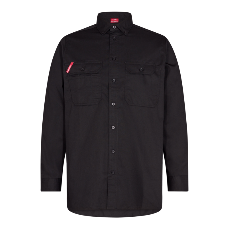 Arbejdsskjorte 7181 Sort, str. 37/38