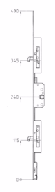 Assa Abloy - Vinduespaskvil S2640 Bremse ned D25