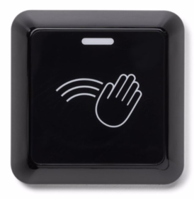Hotron - Døraktiveringskontakt ClearWave berøringsfri Sort