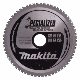 Makita - Rundsavklinge Ø185x1,6x30 mm, Z64 Rustfrit