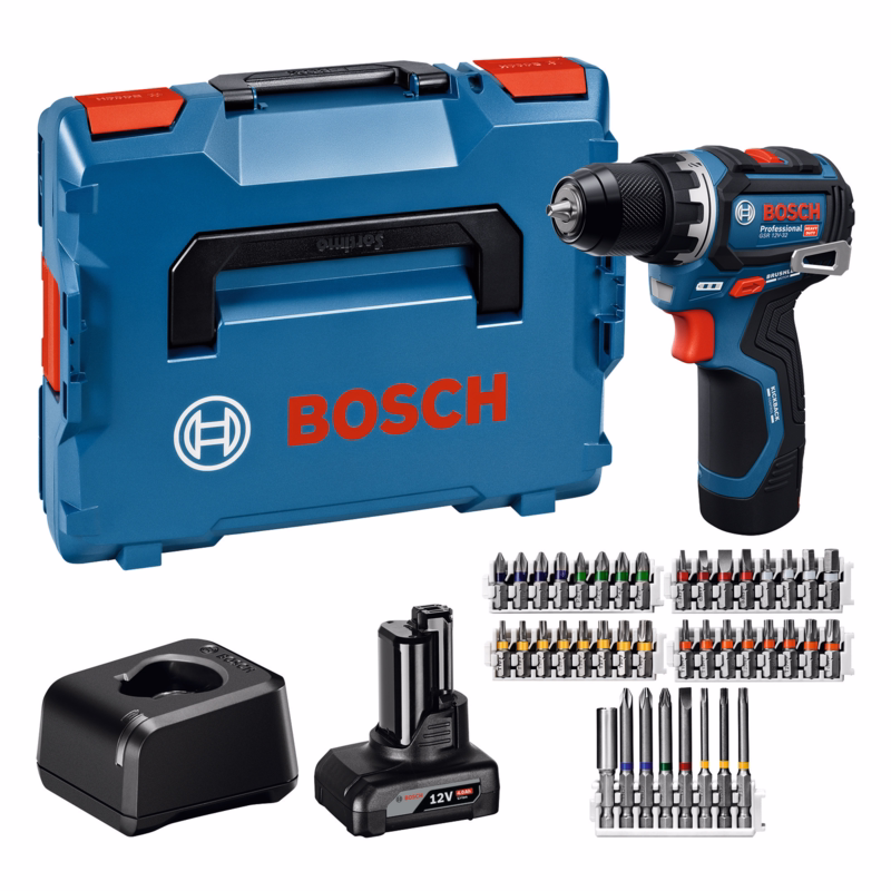 Bore-/skruemaskine 12V GSR 12V-32, 2x4,0 Ah lb