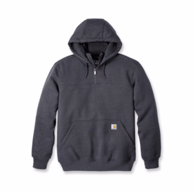 Carhartt - Hættesweat 1/4 lyn 100617 Carbon Heather