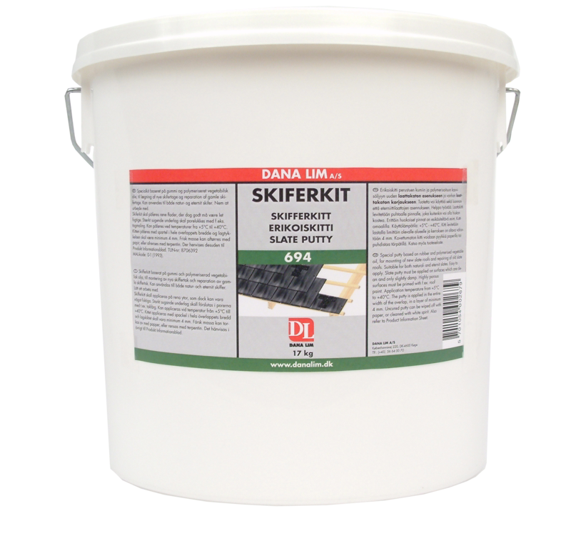 Skiferkit 694, sort, 17 kg