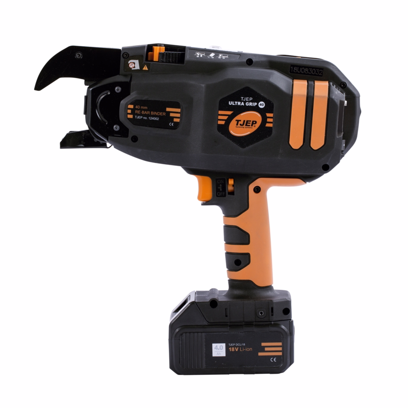 Bindemaskine ULTRA GRIP 40, m/2 Li-ion 18V bat. & lader