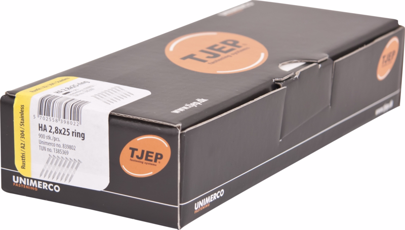 Ringsøm HA28/25 Haften RS A2 á 900 stk