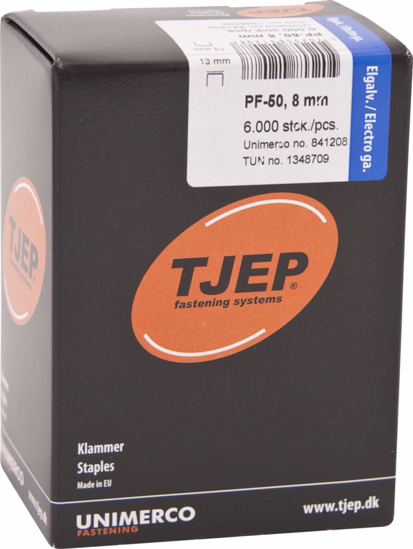 Klammer PF-50 fzb 14mm á 4000 stk "før W-50 klamme"